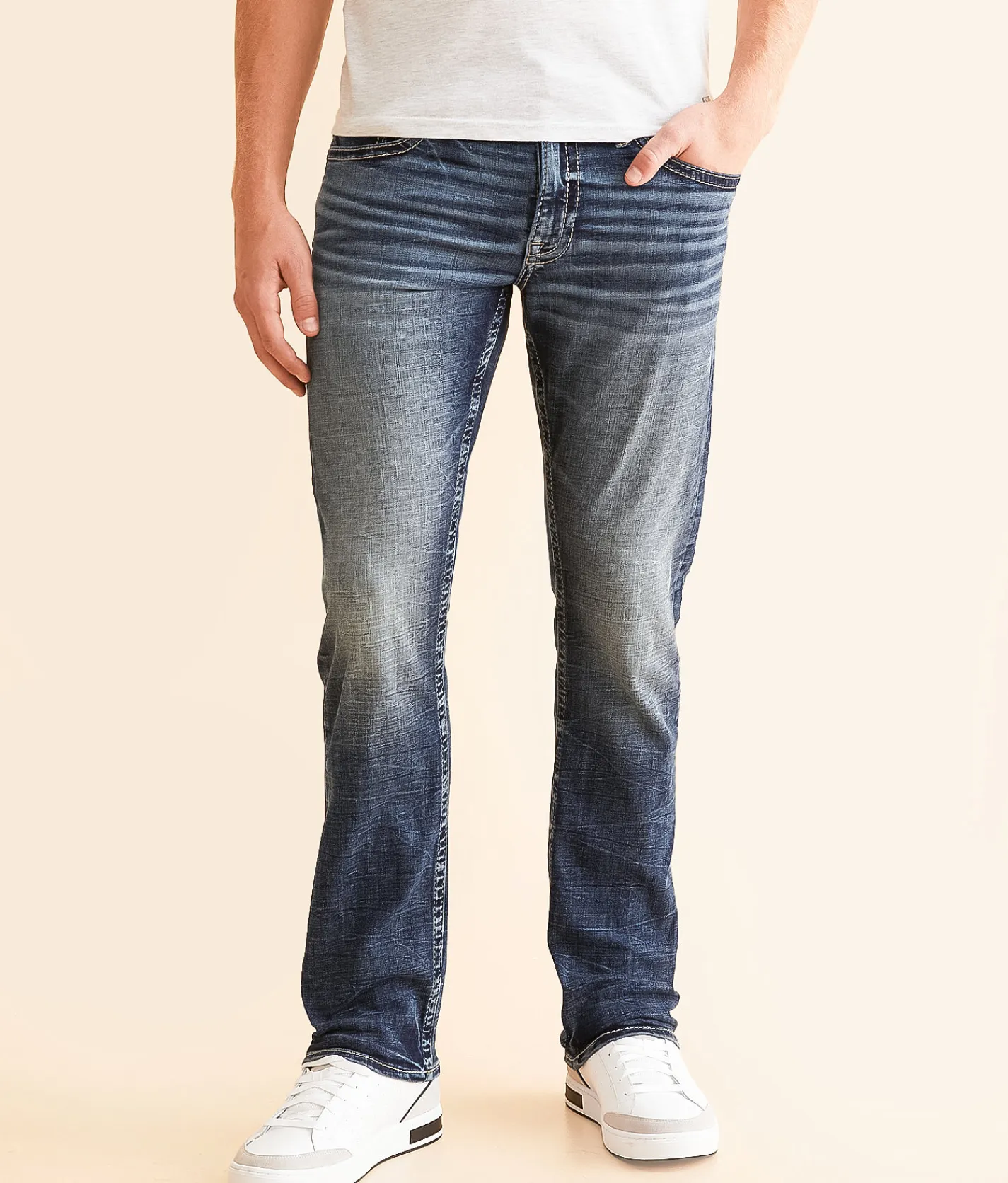 BKE Jake Straight Stretch Jean Nicks Best