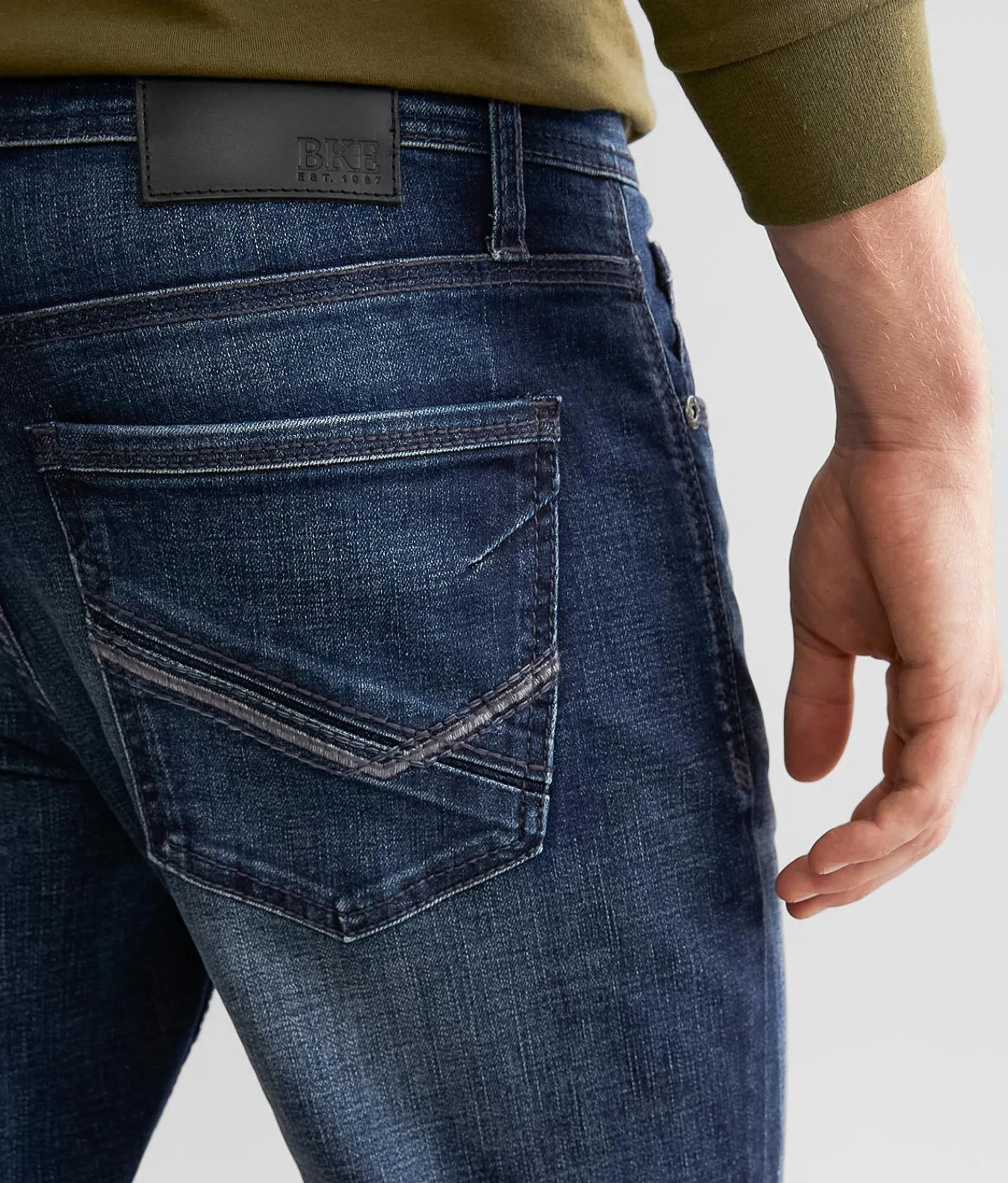 BKE Jake Straight Stretch Jean Burr 2 New