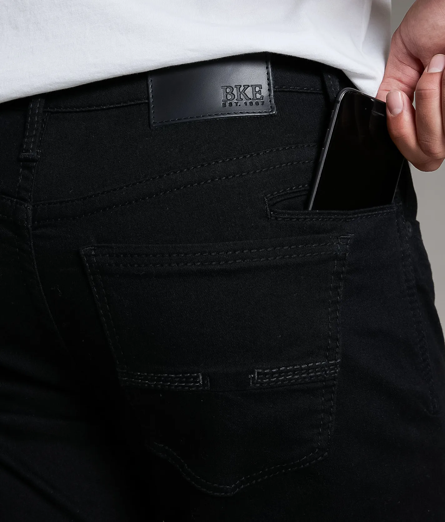 BKE Jake Straight Stretch Jean Black Outlet