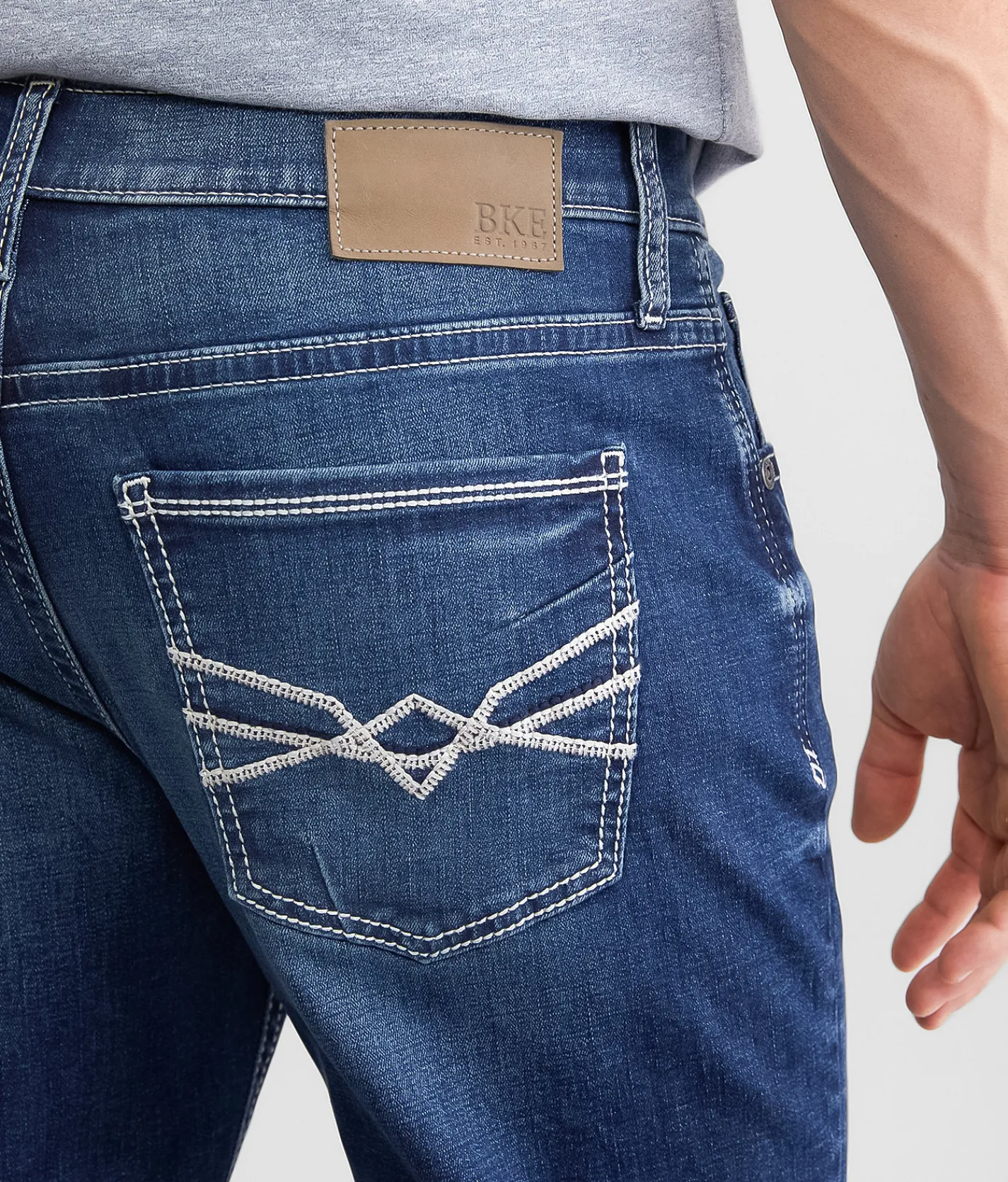 BKE Jake Straight Stretch Jean Giraffe Discount