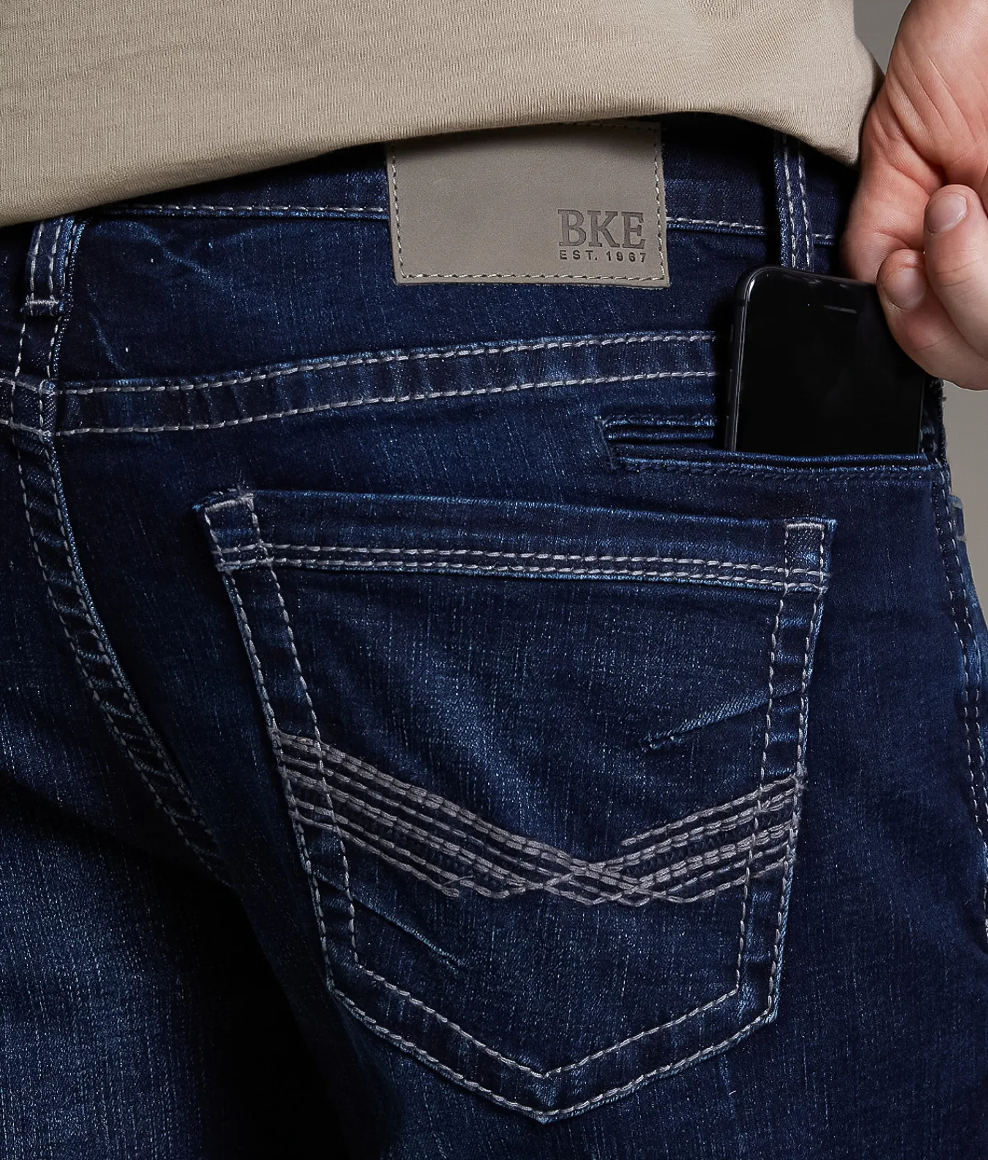 BKE Jake Straight Stretch Jean Tuft Hot