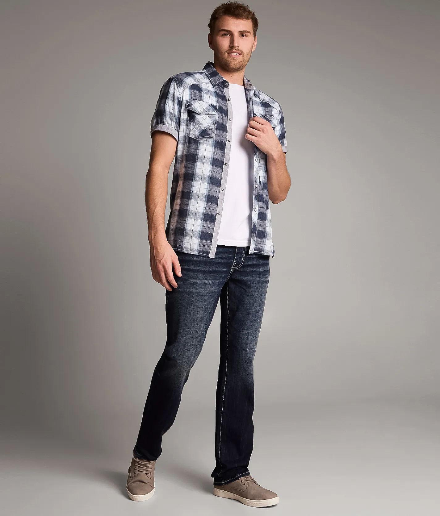 Jeans | BKE Jake Straight Stretch Jean Iridium