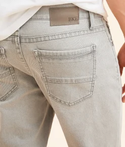 BKE Jake Straight Stretch Pant Washed Grey Clearance