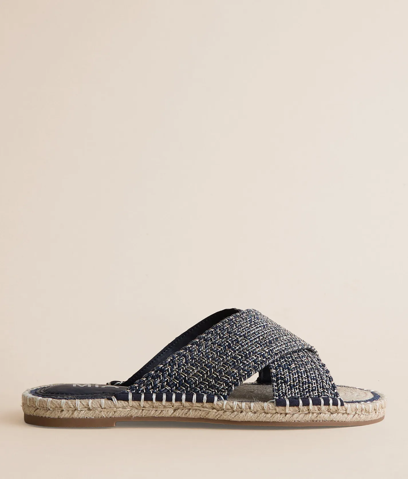 Mia Jakylynn Raffia Sandal Navy Clearance