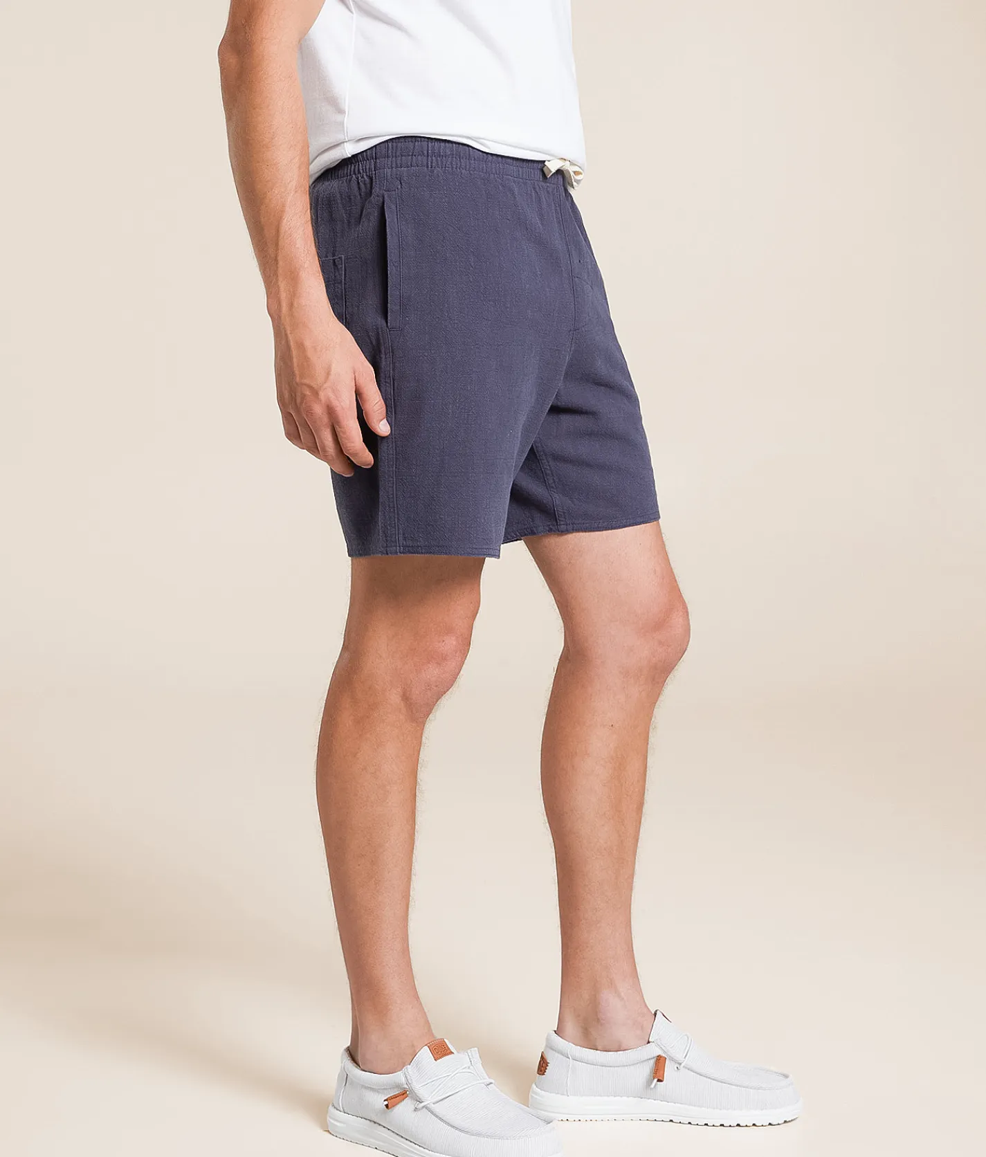 Bottoms|Shorts | Rhythm Jam Linen Short Navy