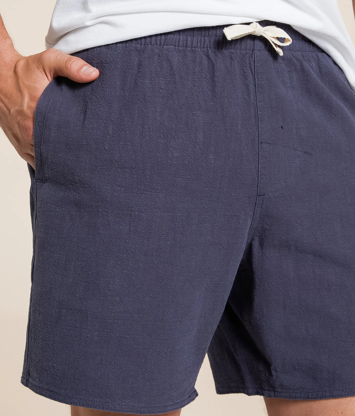 Bottoms|Shorts | Rhythm Jam Linen Short Navy