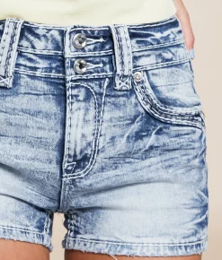 Bottoms|Shorts | Rock Revival Janan High Rise Stretch Short Janan US201