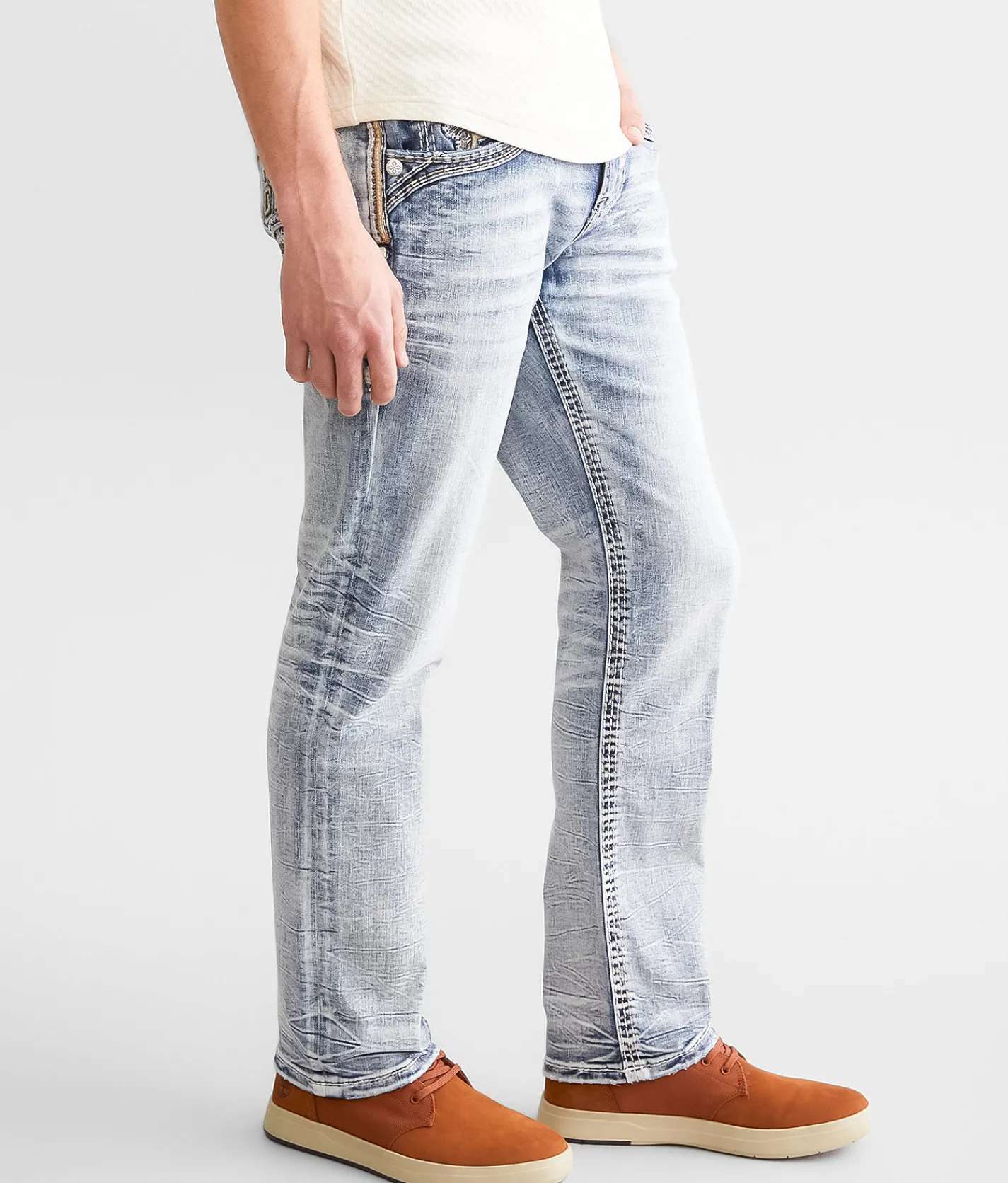 Rock Revival Jeans|Bottoms | Rock Revival Jaron Straight Stretch Jean Jaron J201