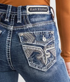 Rock Revival Jaslynn Curvy Boot Stretch Jean Jaslynn HB202 Best