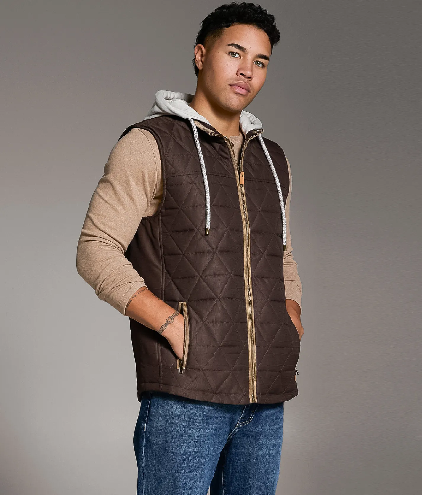 Outpost Makers Hooded Vest Java Sale