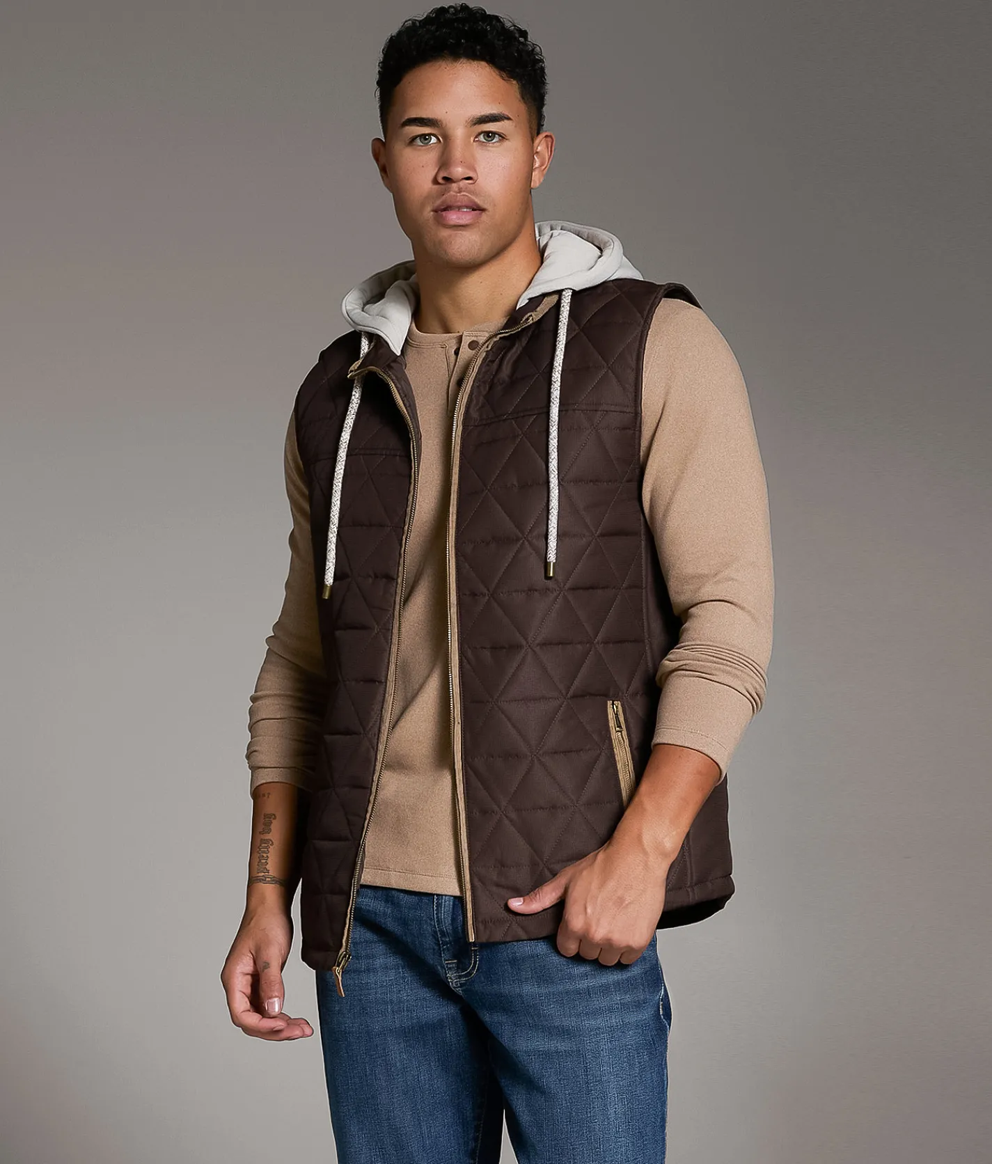 Outpost Makers Hooded Vest Java Sale