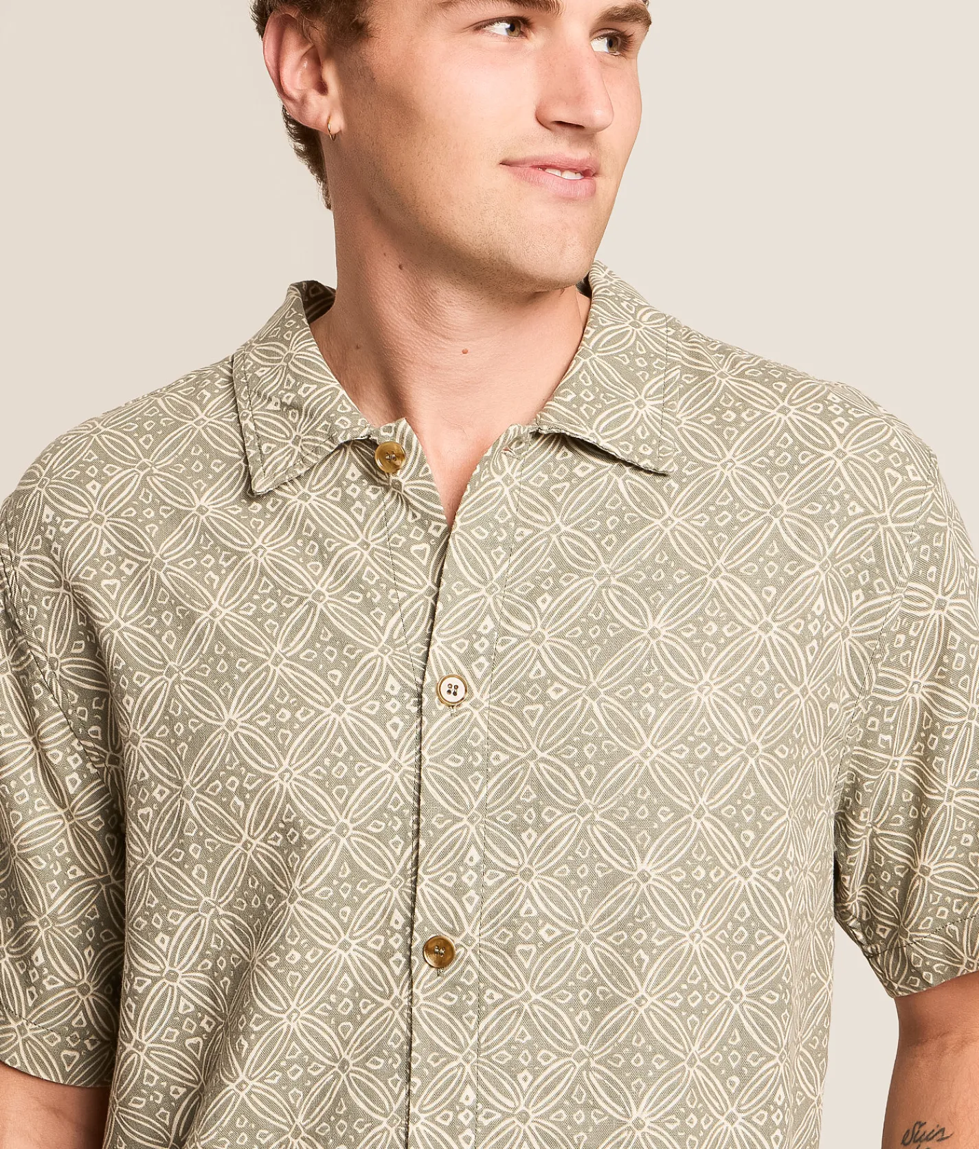 Tops | Rhythm Java Shirt Olive