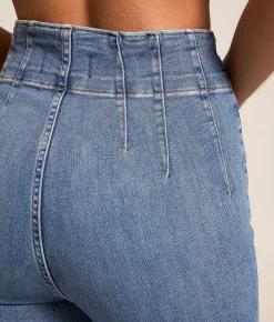 Free People Jayde Flare Stretch Jean Sunburst Blue Outlet