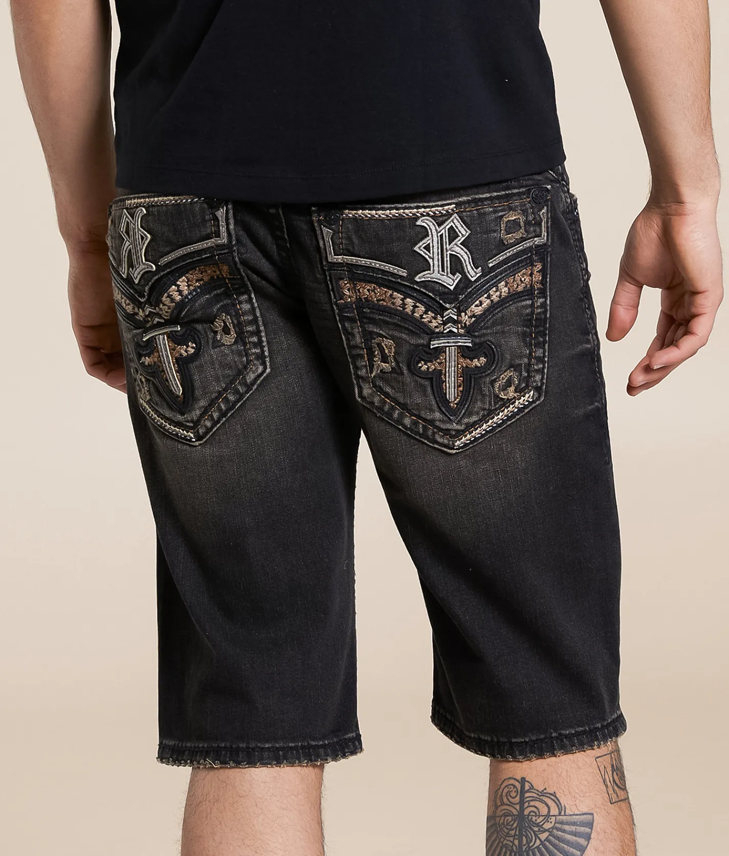 Rock Revival Jedediah 14" Stretch Short Jedediah H203 Best