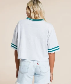 Goodie Two Sleeves 41 JEEP Cropped Jersey T-Shirt Heather Grey Discount