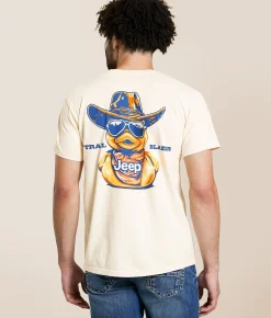 Tops|Graphic T-Shirts | JEDCo JEEP® Duck Trail T-Shirt Ivory
