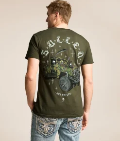Sullen Jeepin' N Reapin' T-Shirt Deep Depths Online