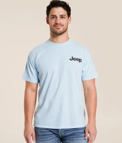 Tops|Graphic T-Shirts | JEDCo JEEP USA T-Shirt Chambray