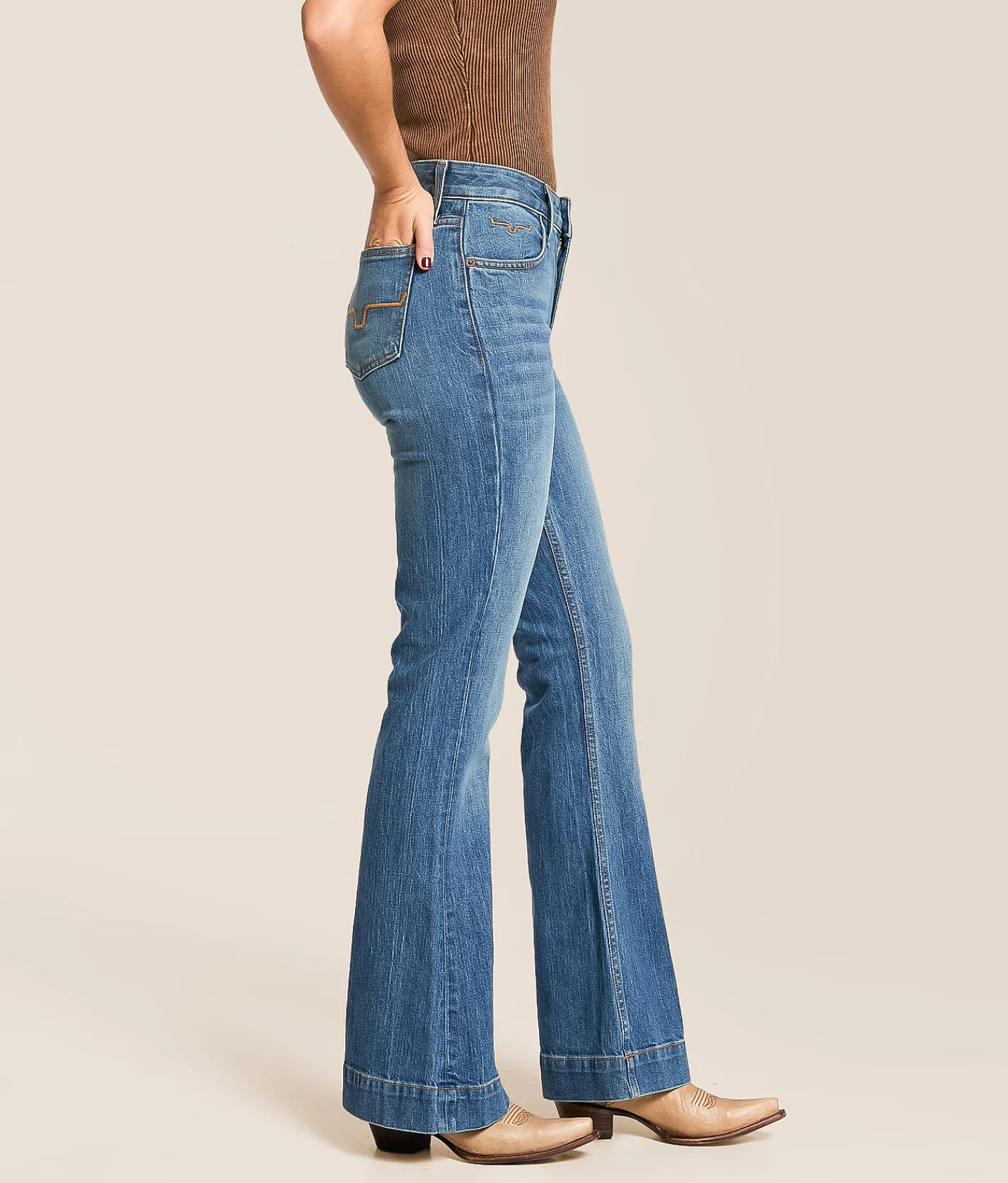 Jeans|Bottoms | Kimes Ranch Jennifer Ultra High Rise Flare Jean Mid Wash