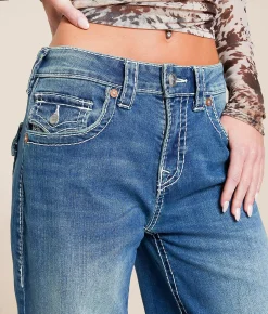 True Religion Jessie Baggy Stretch Jean Blue Radiance 2 Discount