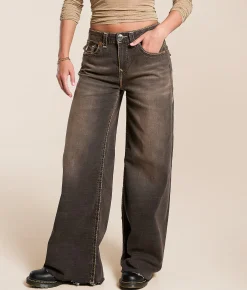 True Religion Jessie Super Baggy Stretch Jean Cocoa Crumble