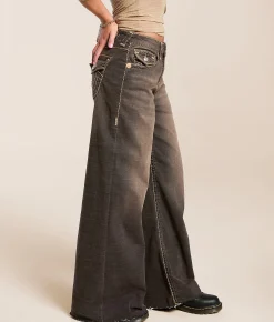 True Religion Jessie Super Baggy Stretch Jean Cocoa Crumble