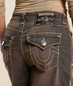 True Religion Jessie Super Baggy Stretch Jean Cocoa Crumble