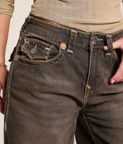 True Religion Jessie Super Baggy Stretch Jean Cocoa Crumble