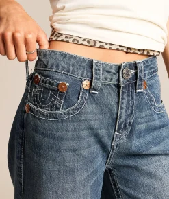True Religion Jessi Super Baggy Jean Ocean Voyage Sale