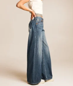 True Religion Jessi Super Baggy Jean Ocean Voyage Sale
