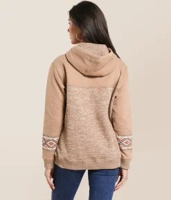 Tops | Hooey Jimmy Hooded Henley Sweatshirt Portabella