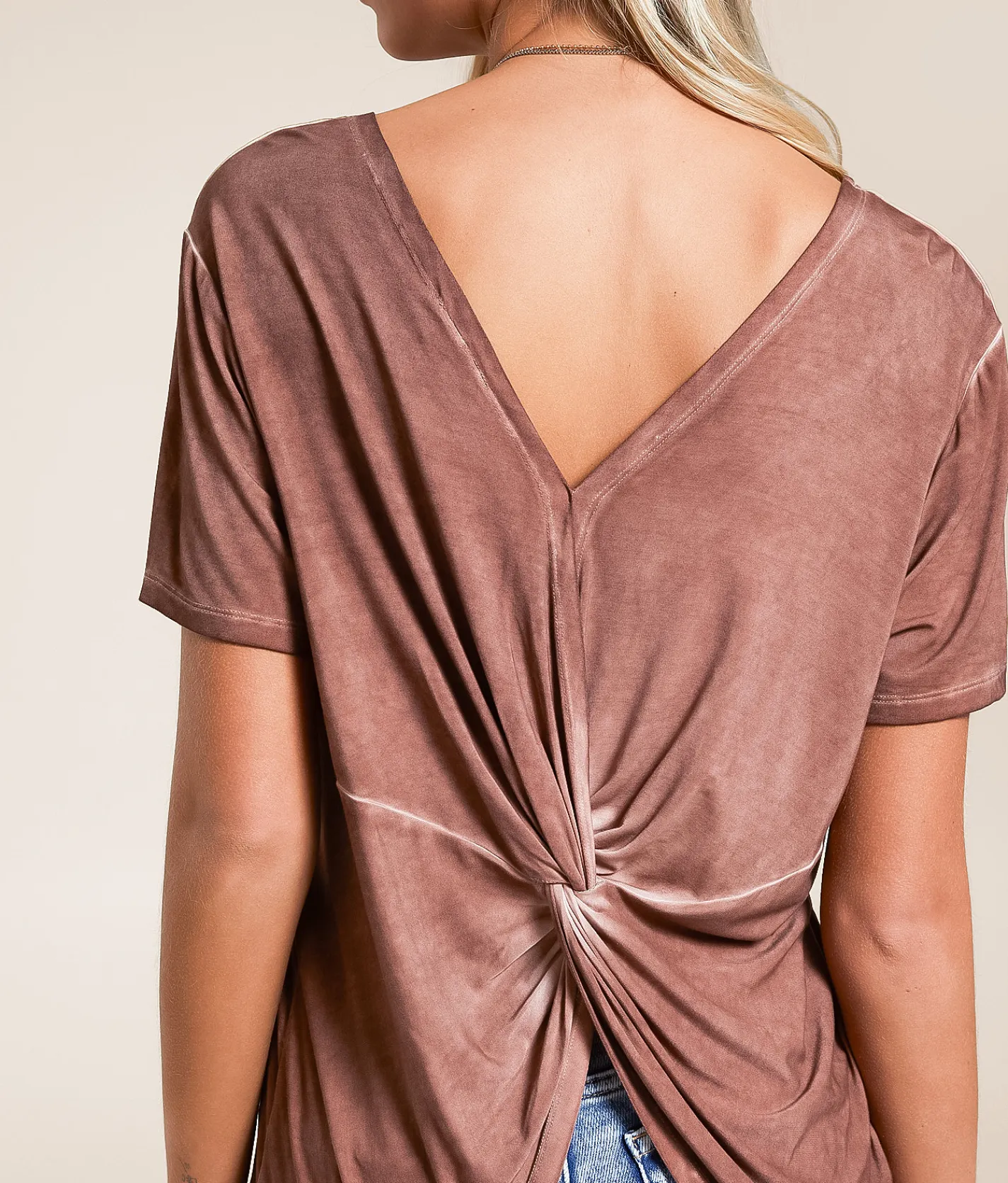 White Crow Joan Sleek Top Whipped Mocha Clearance