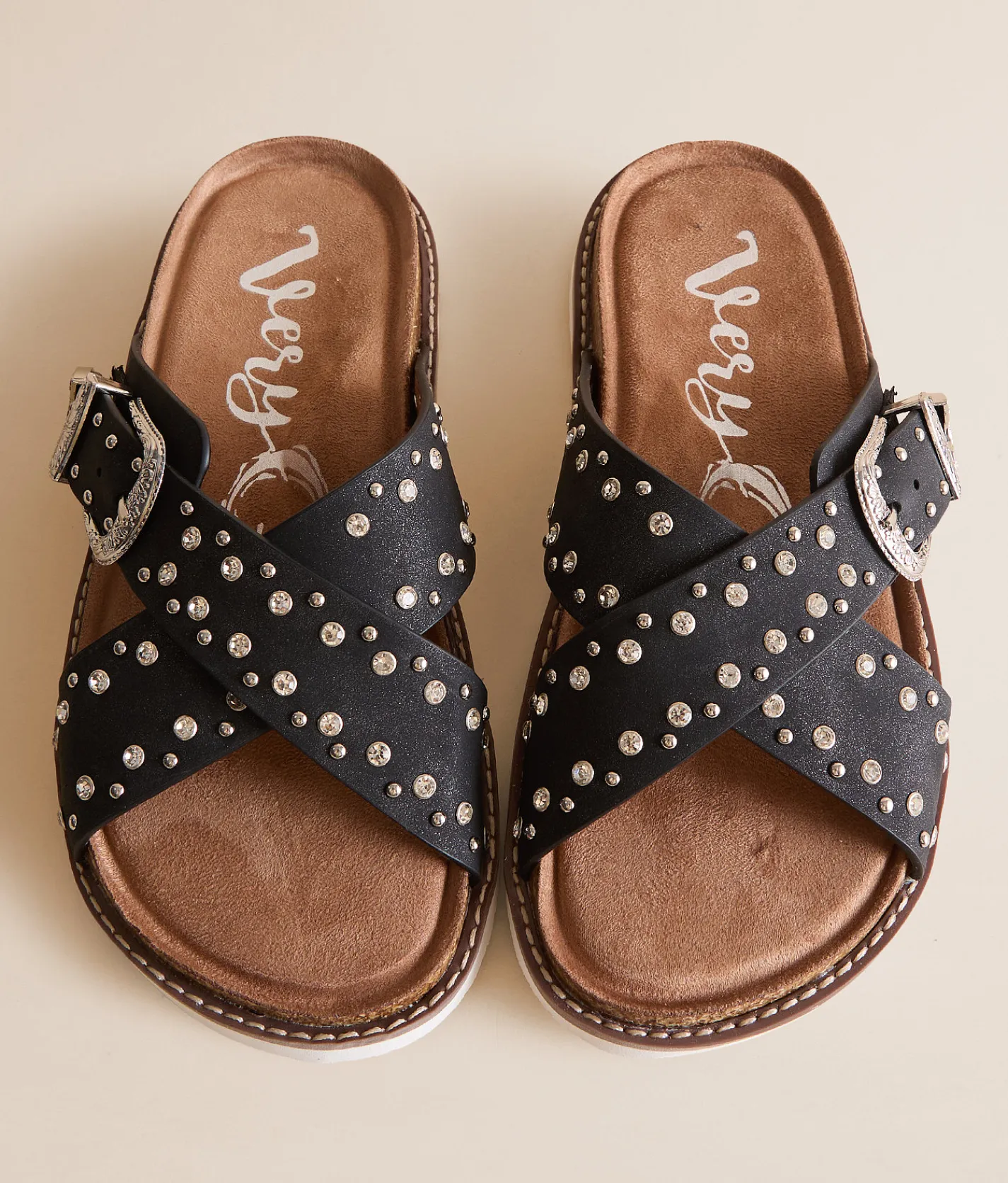 Very G Jocilyn Western Glitz Sandal Taupe Outlet