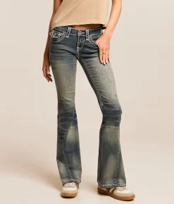 True Religion Joey Flare Stretch Jean Dandelion Fade Hot