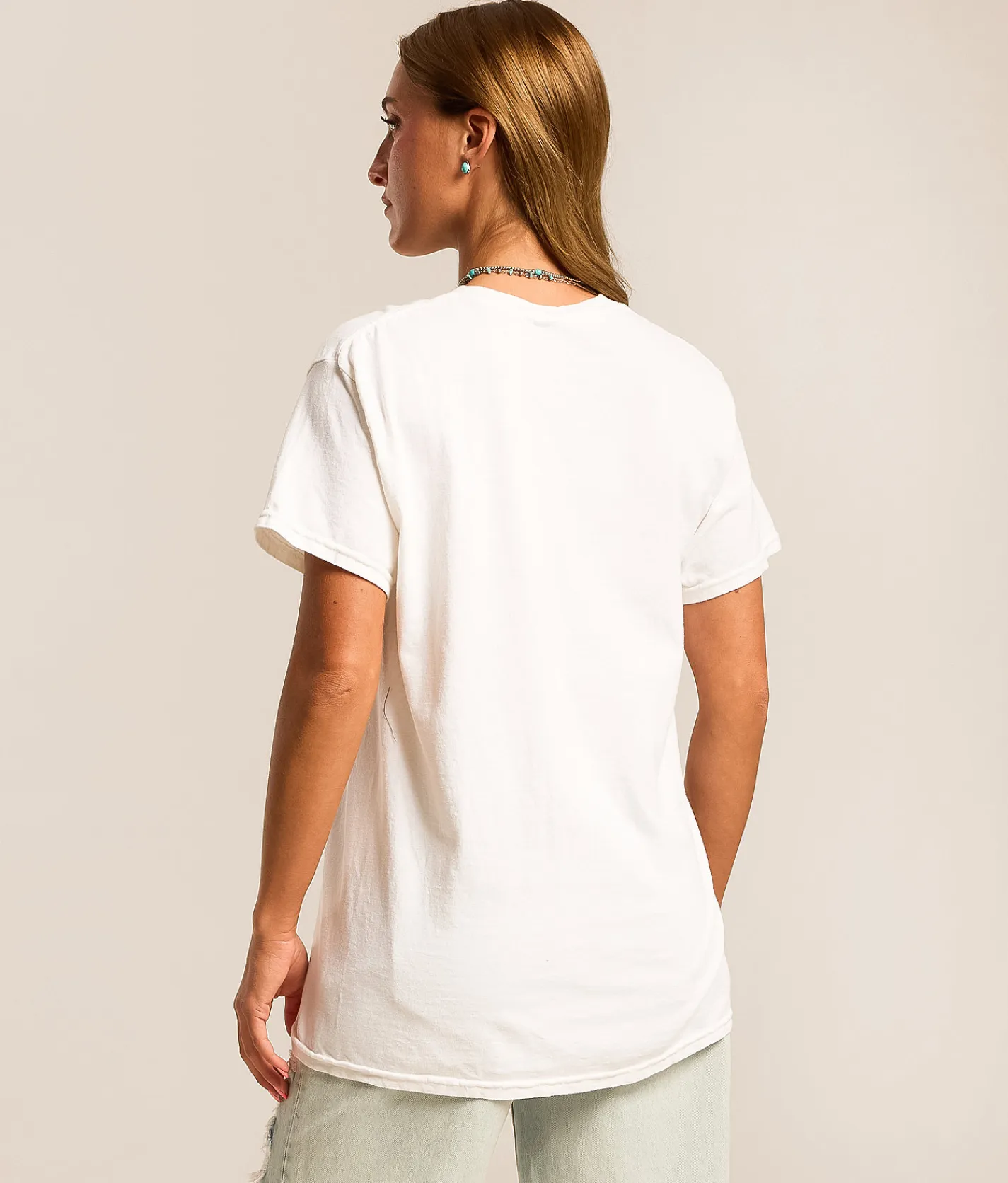 Tops | Merch Traffic Johnny Cash Oversized Band T-Shirt White