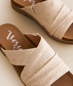 Very G Jolene Tooled Sandal Cream
