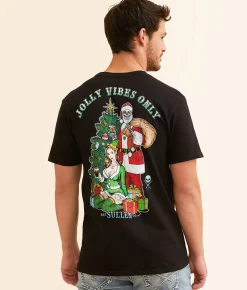 Sullen Jolly Vibes T-Shirt Jet Black New