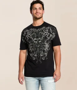 Affliction Jomsborg T-Shirt Black Lava Wash Online
