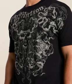 Affliction Jomsborg T-Shirt Black Lava Wash Online