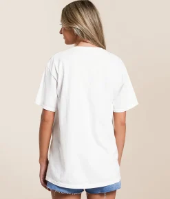 Merch Traffic Jonny Cash Oversized Band T-Shirt Vintage White Discount