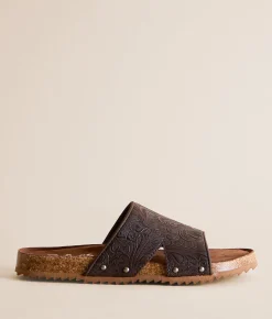 Very G Jordyn Tooled Sandal Chocolate