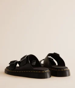 Dr. Martens Josef Analine Leather Sandal Black Hot