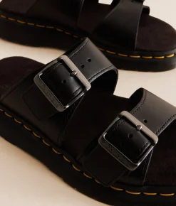 Dr. Martens Josef Analine Leather Sandal Black Hot