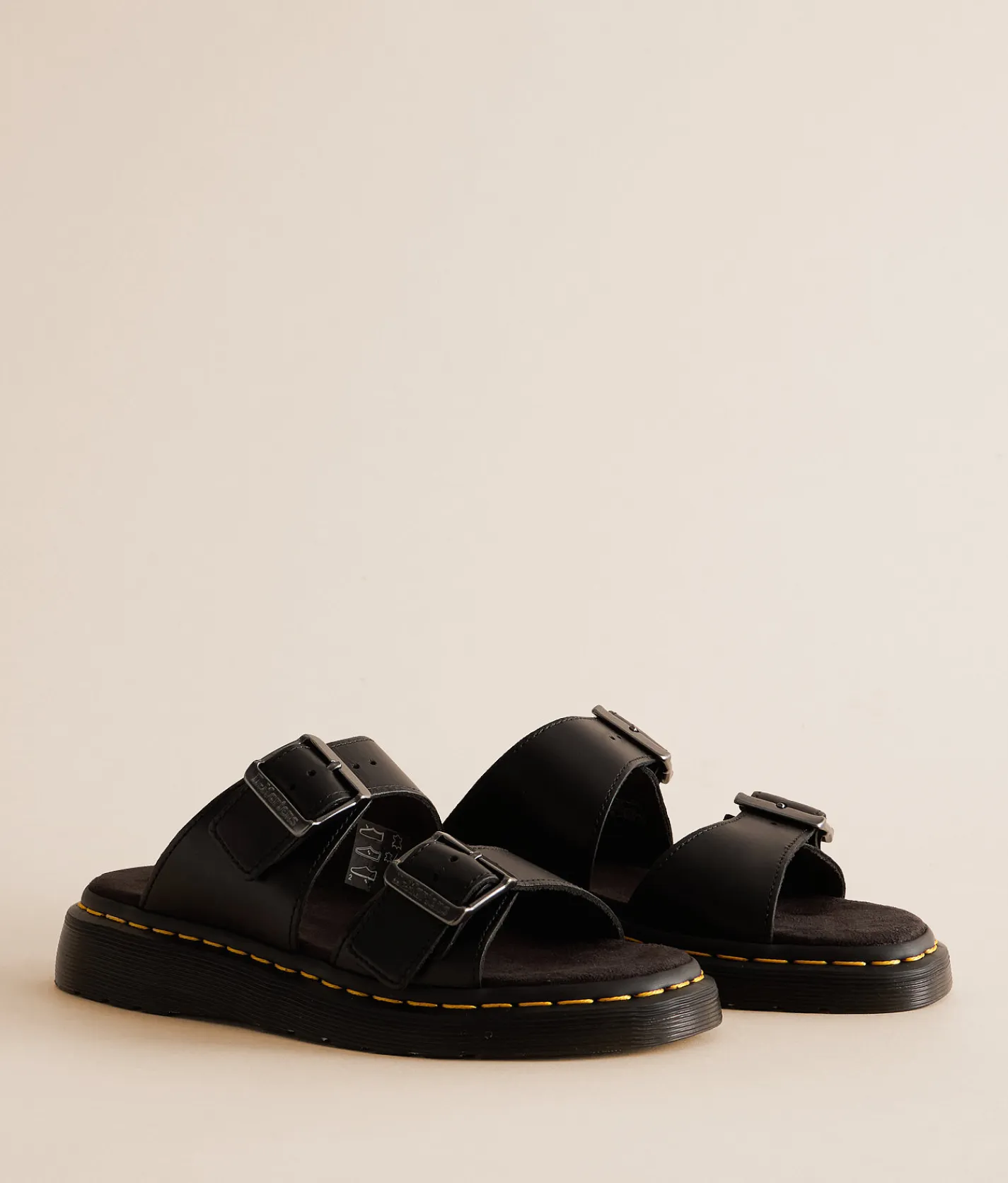 Dr. Martens Josef Analine Leather Sandal Black Hot