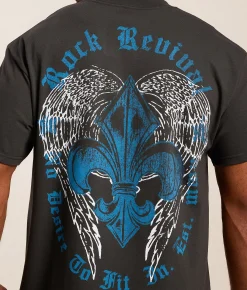 Tops|Graphic T-Shirts | Rock Revival Joseph T-Shirt Vintage Black