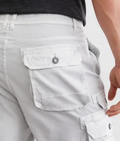 BKE Joshua Cargo Stretch Short Light Grey