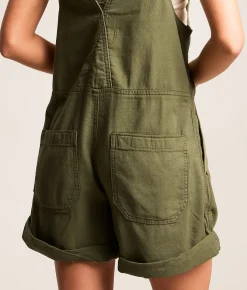 Free People Jude Overall Short Pink Parfait Sale