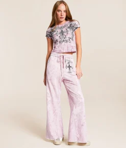 Bottoms | Affliction Jump Camo Sweatpant Lt Pink Reactive