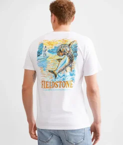 Graphic T-Shirts | Fieldstone Jumping Tarpon T-Shirt White