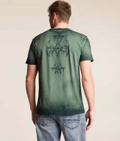 Graphic T-Shirts | Affliction Jump T-Shirt Lily Pad